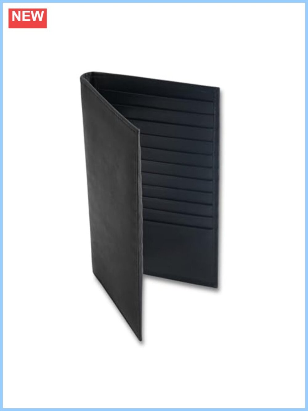 RFID Leather Bifold Wallet 20 Card Holder Long Organizer
